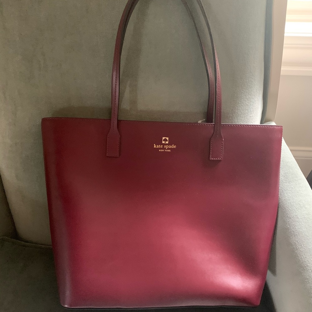 Kate Spade mulled wine Tote NWT